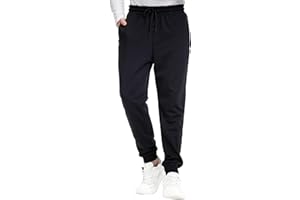DITOK Men's Sweatpants with Zipper Pockets Tapered Fleece Joggers for Men Athletic Track Pants for Workout Jogging Running