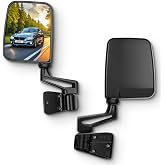 SCITOO A Pair Side View Mirror Fit For 1995 For Jeep Wrangler | 1997-2002 For Jeep Wrangler 1987-1994 For Jeep Wrangler Models with Half Door,Manual Fold &amp; Adjust,Non-Heated - CH1320102