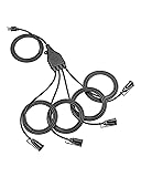 DEWENWILS Outdoor Extension Cord with 1 to 4