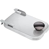 Server Products Stainless Steel Hinged Lid for Countertop Condiment Dispenser Jars, Model 82545, Compatible With Server&rsquo;s Deep or Shallow Fountain Jars