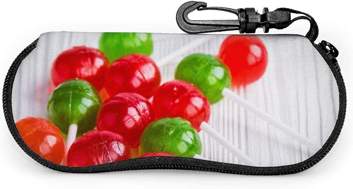 ACOT Portable Lollipop Hard Candy Food Sunglasses with Lock Buckle