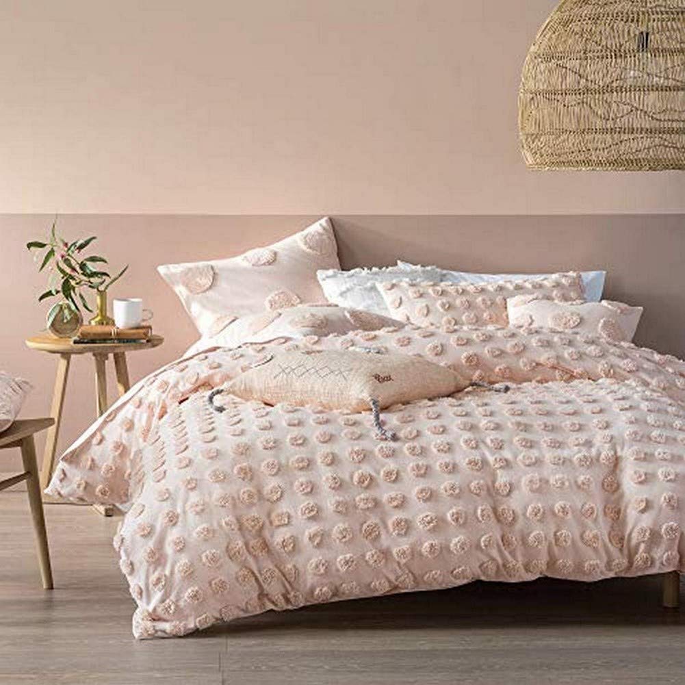 Linen House Haze Duvet Cover Set, Peach, Single