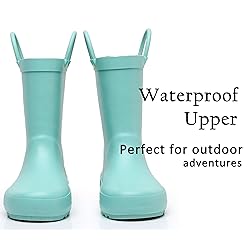 LANCDON Toddler Rain Boots for Boys and Girls