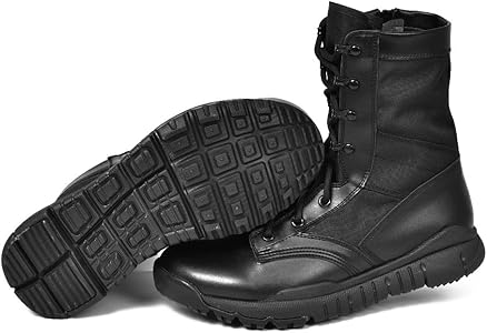 lightweight black boots
