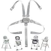 High Chair Straps Replacement Compatible with Graco Highchairs | Most 5 Point High Chairs, Adjustable High Chair Belt, Secure Buckle
