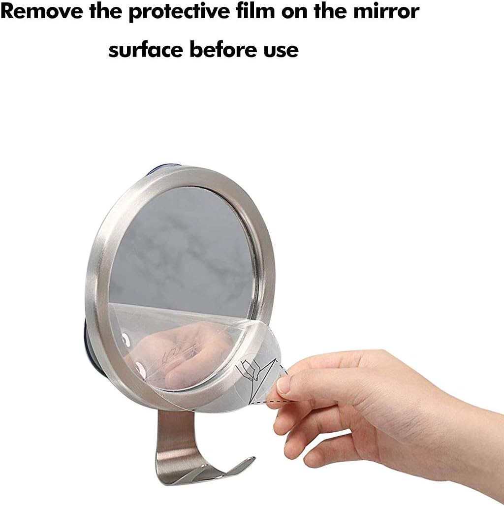 Fogless Shower Mirror,Fog-Free Bathroom Mirror with Razor Hook and Powerful Lock Suction: Kitchen & Dining