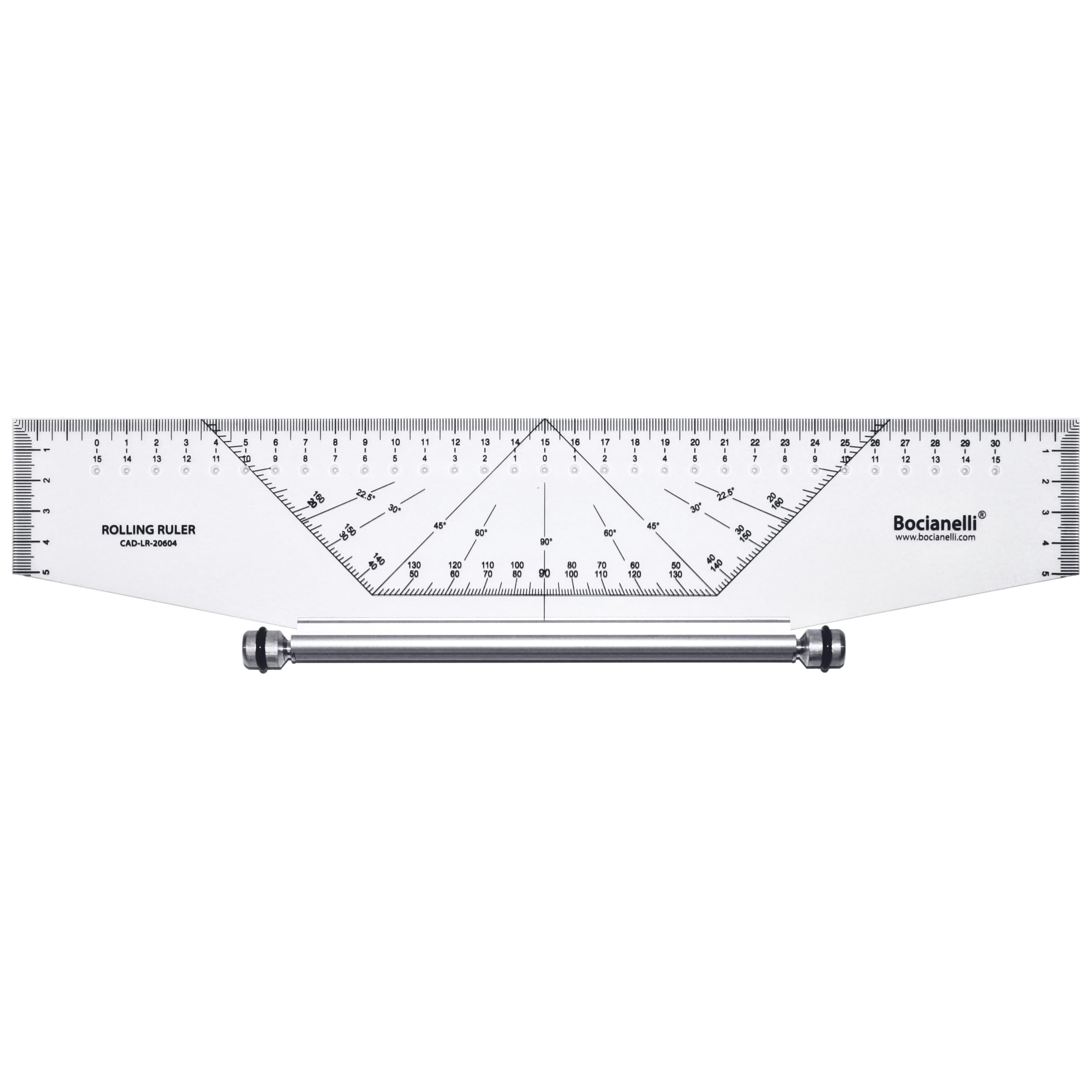 35cm 350mm Professional Metric Parallel Rolling Ruler - Technical Drawing Drafting Art Craft School Office