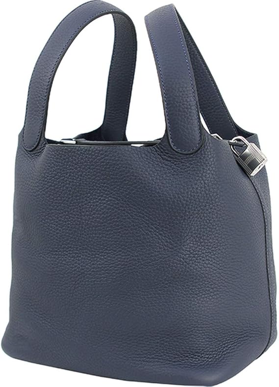 Amazon エルメス ピコタンロックmm ピコタン22 クレマンスレザー ブルーニュイ シルバー金具 ハンドバッグ 並行輸入品 ハンドバッグ