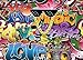 WOLADA 7X5ft Graffiti Backdrop Hip Hop Backdrop Vinyl Photography Backdrop Birthday Party Adult Child Baby Shower Photo Studio Props 10991