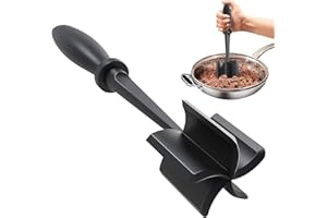 Vimforth Meat Chopper 5 Blades Kitchen Ground Meat Chopper Spatula Hamburger Ground Beef Mix N Chop Tools for Non-Stick Cookw