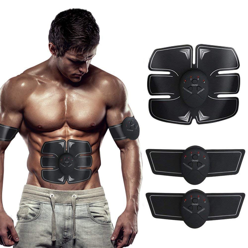 SHENGMI EMS Muscle Stimulator, ABS Trainer Ab Toner Belt Abdominal