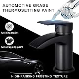 Hapilife Black Basin Mixer Tap Waterfall Monobloc 1 Hole G1/2 Hoses view 3