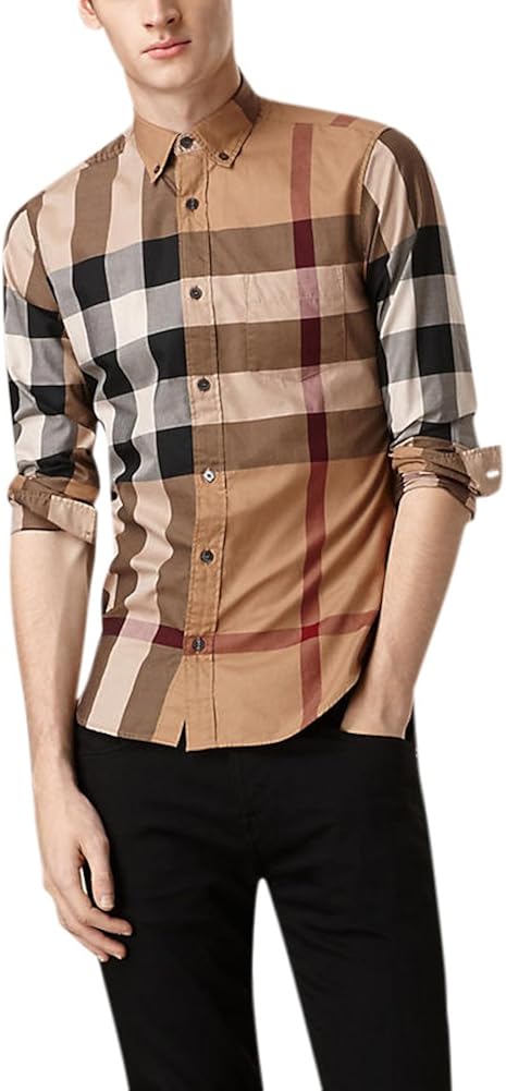 burberry big check shirt
