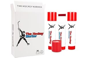 LuxeVib The Hockey Marker, Hockey Pucks Marking in Ice Hockey Training, Ice Hockey Accessories for Hockey Coach, 3 PCS Waterproof Oily Ice Hockey Marker with Box, Good Helper for Ice Hockey Practice
