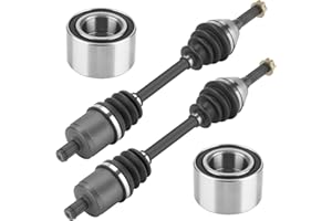ISEYEC Front Left or Right CV Axle & Wheel Bearing Kit for Polaris Sportsman 400/450/500/570/700/800 HO 2006-2020, 2 CV Axles and 2 Wheel Bearings