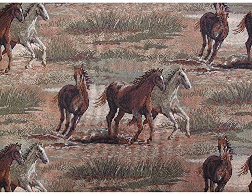 Stallions Futon Cover Queen Size, Proudly Made in USA