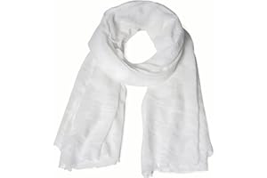 Nydotd Women Summer Cotton Linen Scarf Crinkle Long Beach Shawl Wrap hijab with Fringe