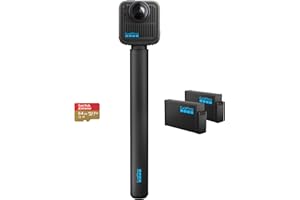 GoPro MAX2 + Accessory Bundle - Includes 4ft (1.2m) Extension Pole, 2 1960mAh Enduro Batteries, 64GB SanDisk microSD Card