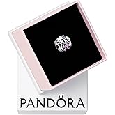 PANDORA Openwork Purple Daisy Charm | Sterling Silver with Enamel, Jewelry for Women with Gift Box, Compatible with PANDORA Moments