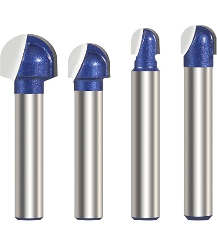 Yonico 1/8\" Diameter O-Flute Downcut End Mill Router Bit - 1/4\" Shank, Carbide (32012-SC)
