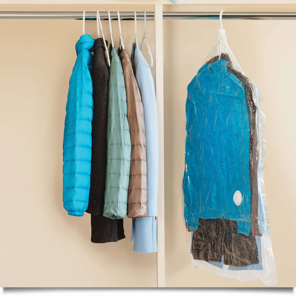 Ziploc Hanging Space Bag Clothes Vacuum Sealer Storage Bags for Home