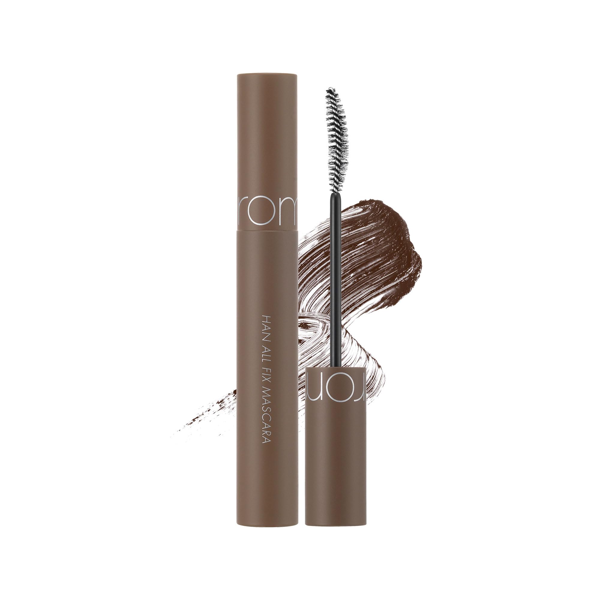 rom&nd HAN ALL FIX MASCARA 4 colorsㅣIntense Length, Long-Lasting, Volumizing, Waterproof, No Flaking, 7gㅣ0.25oz (03 Long Hazel)