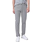 Plaid&Plain Men’s Slim Fit Khaki Pants Men’s Tapered Chino Pants