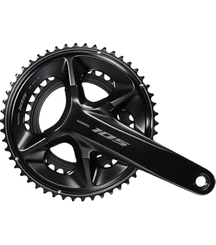 Shimano 105 FC-R7000 クランクアーム 170mm ブラック Amazon.com : SHIMANO 105 FC-R7100 Crankset - 172.5mm, 12