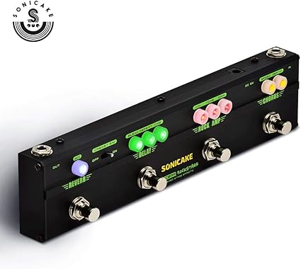 Amazon Sonicakeギター用マルチエフェクターsonicbar Rockstage４種類クラシックアリーナロックギターエフェクターを内蔵 コーラス ディストーション ディレイ リバーブ マルチエフェクター 楽器