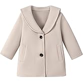 Goodplayer Baby Boy Girl Coat Toddler Pea Coat Fall Winter Jacket Outerwear for Baby Buttons Coat Clothes