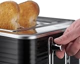 Russell Hobbs Inspire 4-Slice Toaster Extra Wide Slots 1800W Black view 3