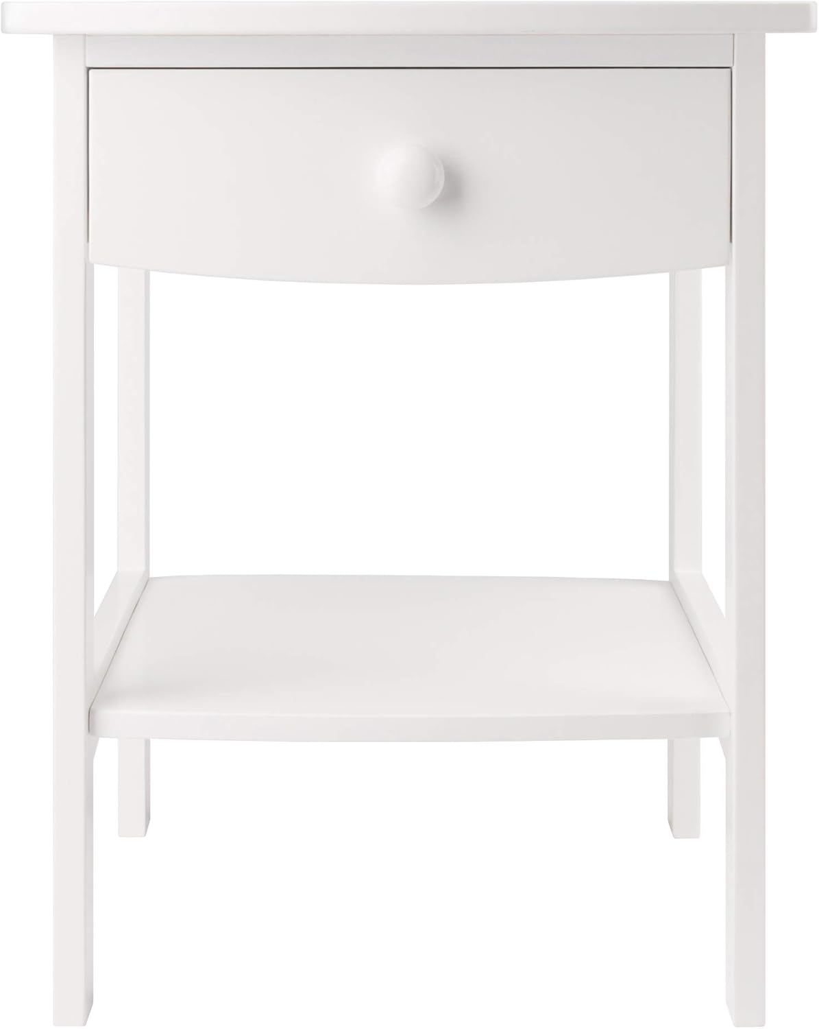 Winsome Wood Claire Accent Table, White: Furniture & Decor