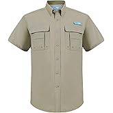 Tuna Men's UV UPF 50+ Fishing Shirts for Men Sun Protection Breathable Fast Dry SPF Hiking Short Sleeve Shirt