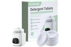 Runhike 40PCS Baby Bottle Washer Tablets Compatible with Momcozy,Baby Safe Superior Strong Cleaning Bottle Washer Tablets Compatible with Momcozy