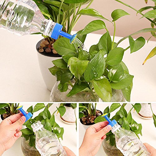 IYSHOUGONG 16 Pcs Portable Bottle Cap Sprinkler PVC Plastic Watering Caliber Little Nozzle Sprinkler Head Mist Nozzle for Plants Vegetables Gardening