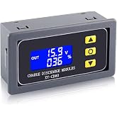 ICSTATION Low Voltage Protector, DC 6V-60V 20A Low Voltage Cutoff with LCD Display Charge and Discharge Controller Battery Overcharge Overdischarge Protector for Lithium Lead Acid Battery