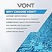 Vont Outdoor Waterproof Solar Motion LED Light, Security Lights, Wall Light