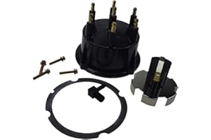 Distributor Cap And Rotor Kit 815407Q5 815407A2 Compatible With Mercruiser V6 4.3 6 Cylinders