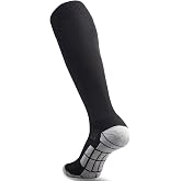 CWVLC Soccer Socks (1/3/5 pairs) Team Sport Knee High Socks for Adult Youth Kids