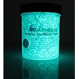 StarMaker Glow in The Dark Extreme FX Neutral Invisible Large Crystal UV Reactive Paint (Aqua)