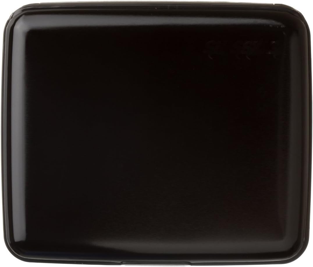 HBIE Aluminum Wallet,Travel Wallet Card Holder (Black)