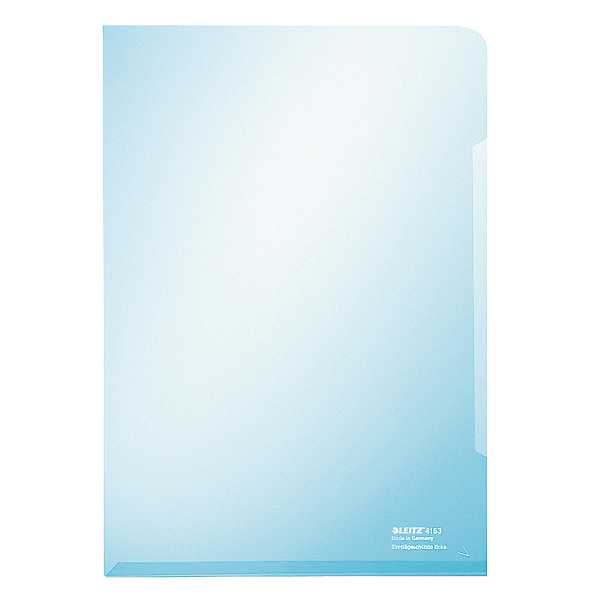 Leitz 41530035 Premium A4 Cut Flush Folder - Blue, Pack of 100