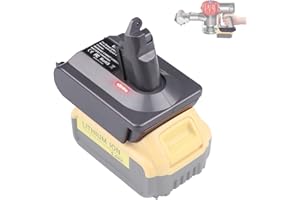 JJXNDO DW20V6 Adapter - Compatible with Dyson V6 Series Vacuum Cleaners and for DeWalt 20V Lithium Battery