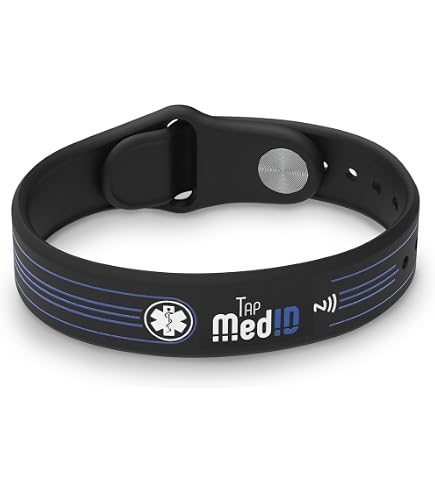 Bracelet D'urgence Diabète Type 1 - En Satin Bleu Imperméable Et Hypoallergénique - Personnalisable Avec Numéro De Téléphone - Pour Enfants Et Adultes