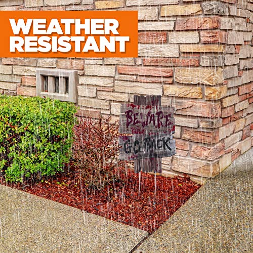 image for Prextex Scary Halloween Yard Signs for Scary Outdoor Decoration - Bewa