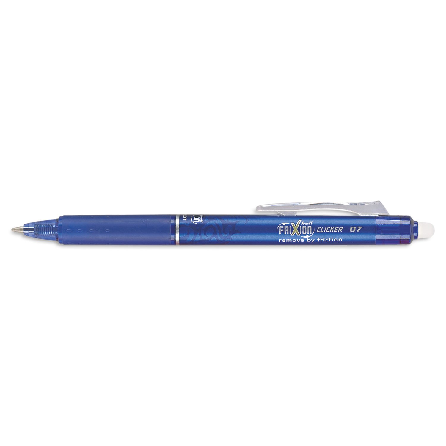 Photo 1 of Pilot, FriXion Clicker Erasable Gel Pens, Fine Point 0.7 mm, Pack of 12, Blue