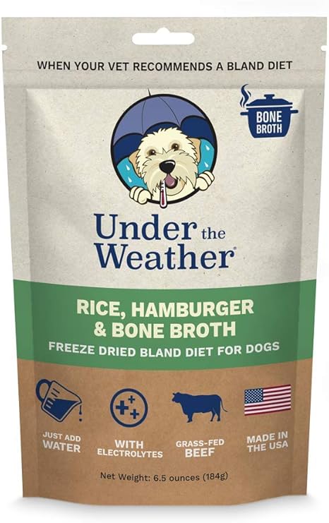 Under The Weather Pets All Natural Freeze Dried Dog Food With Bone Broth For Sick Dogs Dogs With Sensitive Stomachs No Artificial Flavors Gluten Free Electrolytes 100 Human Grade Meat Kitchen
