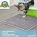 Small Cat Litter Mat, Litter Trapper Mat, Food Mat, Kitty Litter Catcher with Scatter Control, Odor Repelling,