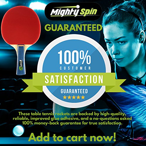 MightySpin Ping Pong Paddle Cleaner - Keeps Table Tennis Racket Rubbers in Top Condition for Killer Spins - Bat Blade Racquet Care Kit (Cleaner + Lightning Paddle) - Thumbnail 6