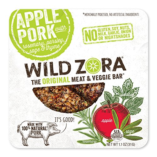 Wild Zora - Apple Pork - Meat and Veggie Bars (10-pack) - //coolthings.us
